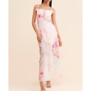 FOR LOVE & LEMONS Lisa floral maxi dress